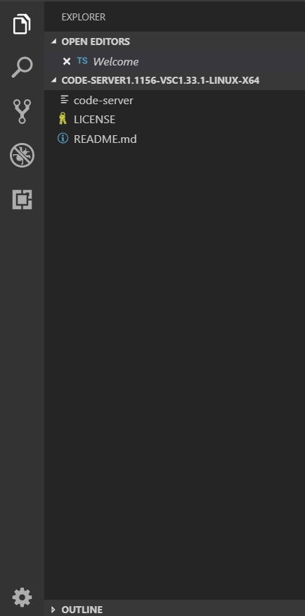 Графический интерфейс код-серверной IDE - Боковая панель