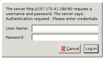 Apache authentication request