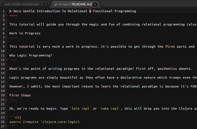 Codiad editor example