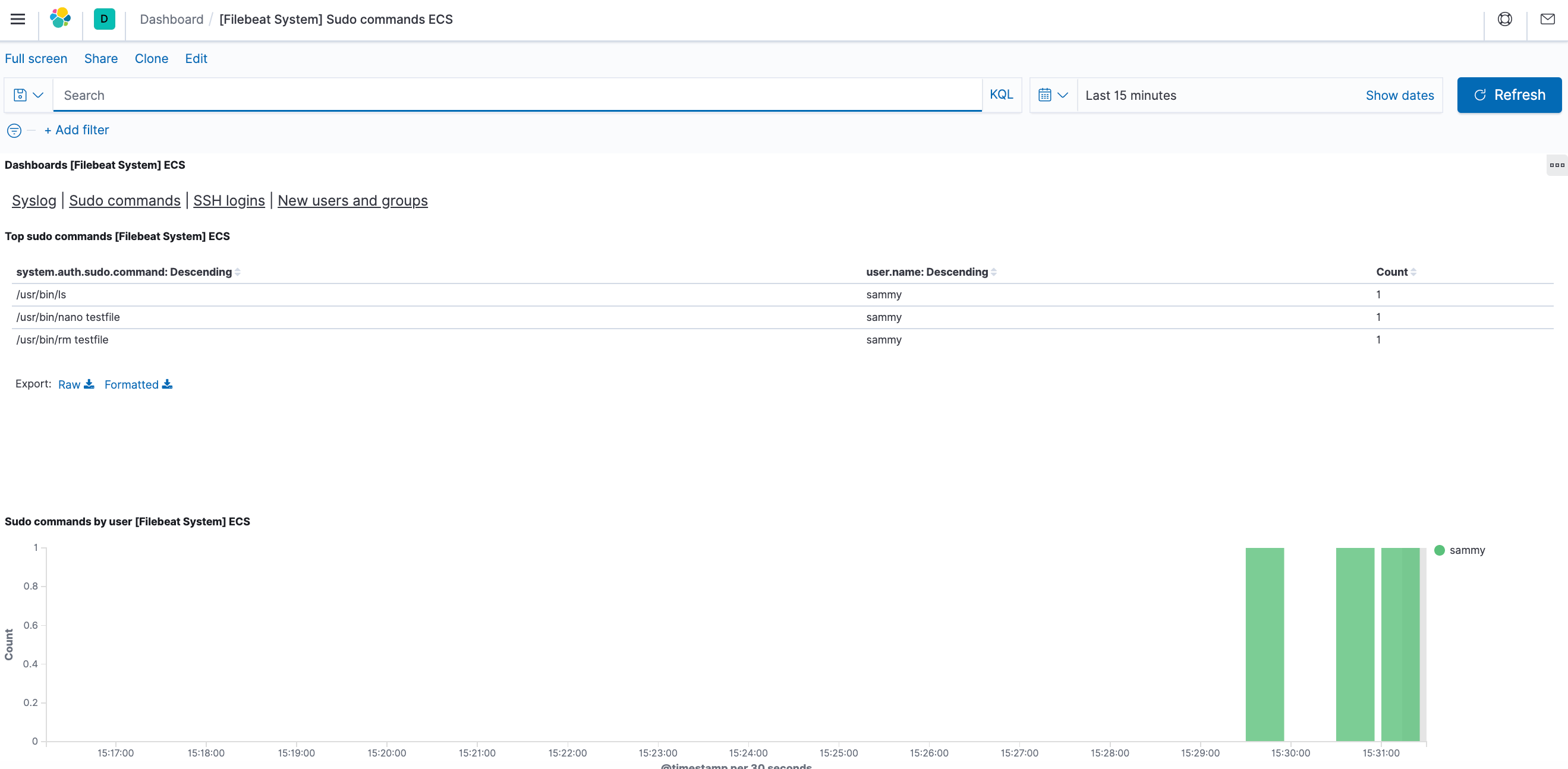 Sudo Dashboard