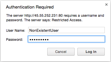 Authentication Required