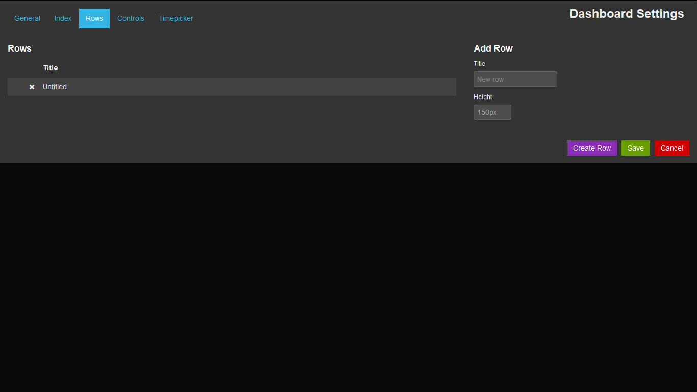 Kibana Row