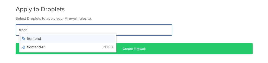 Apply to "frontend" tag