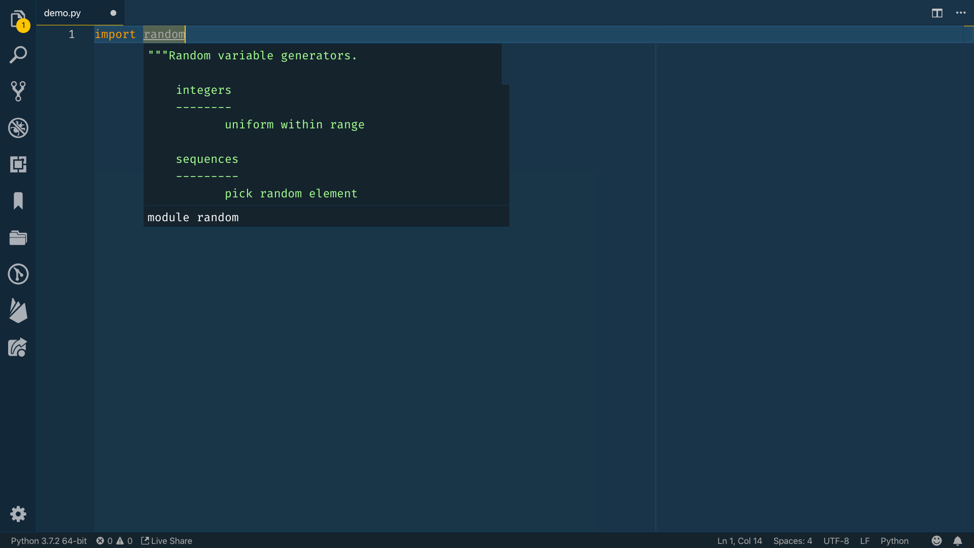 hovering over existing variables will always provide further information