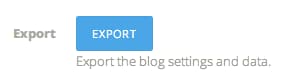 Ghost export data