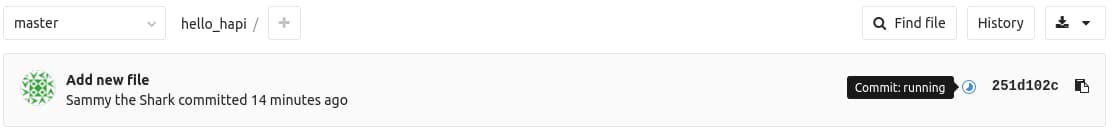 GitLab CI running icon
