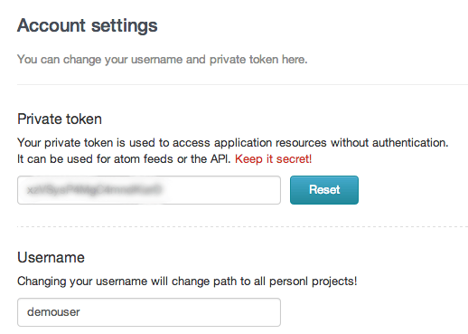DigitalOcean GitLab account settings