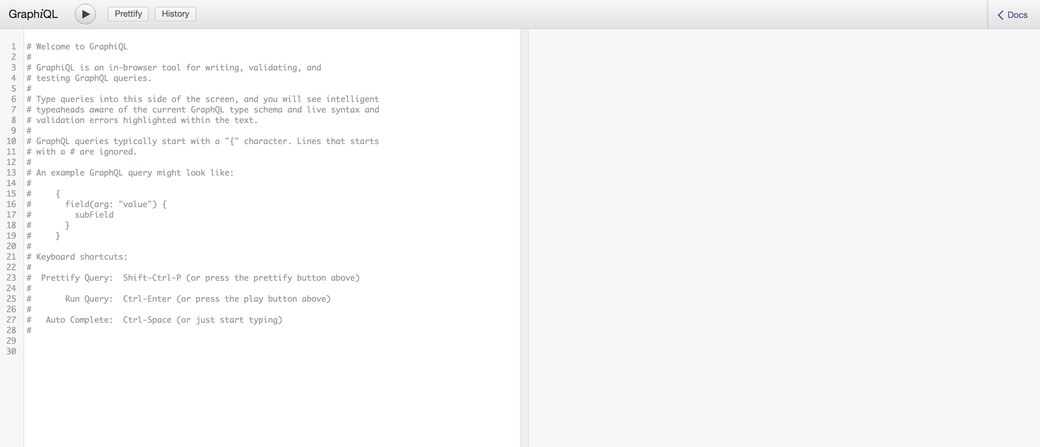 GraphiQL IDE