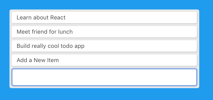 Create function in the to-do app
