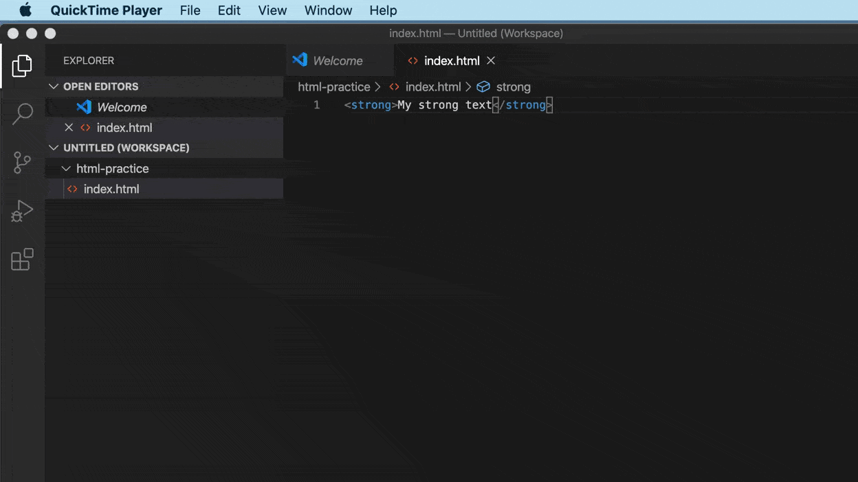 Gif of how to copy a file path and load it in your browser