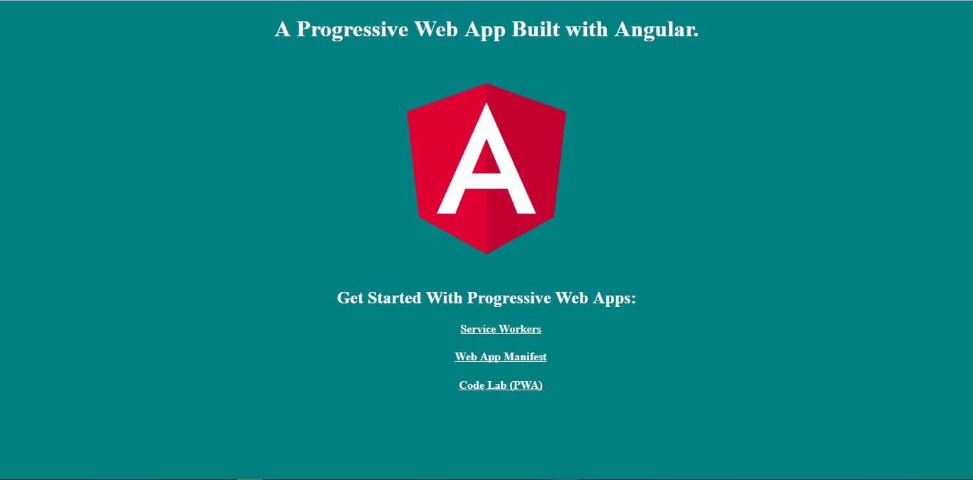 Angular PWA