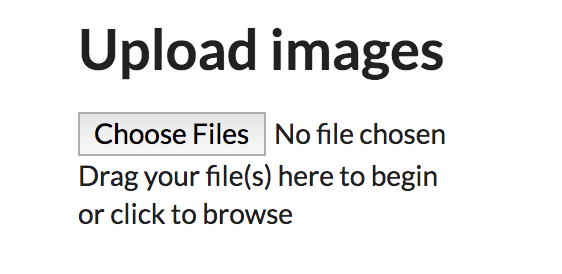 File upload component without styling
