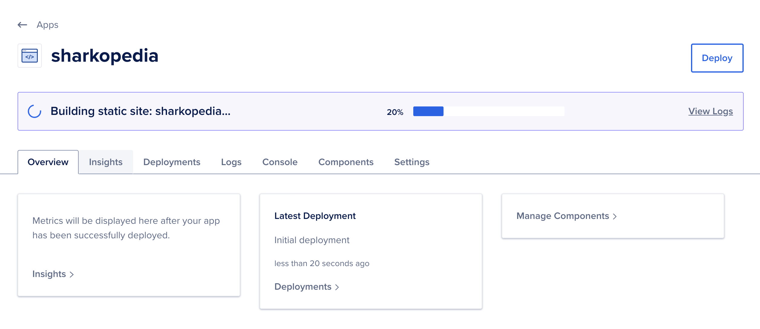 Site building and deploying