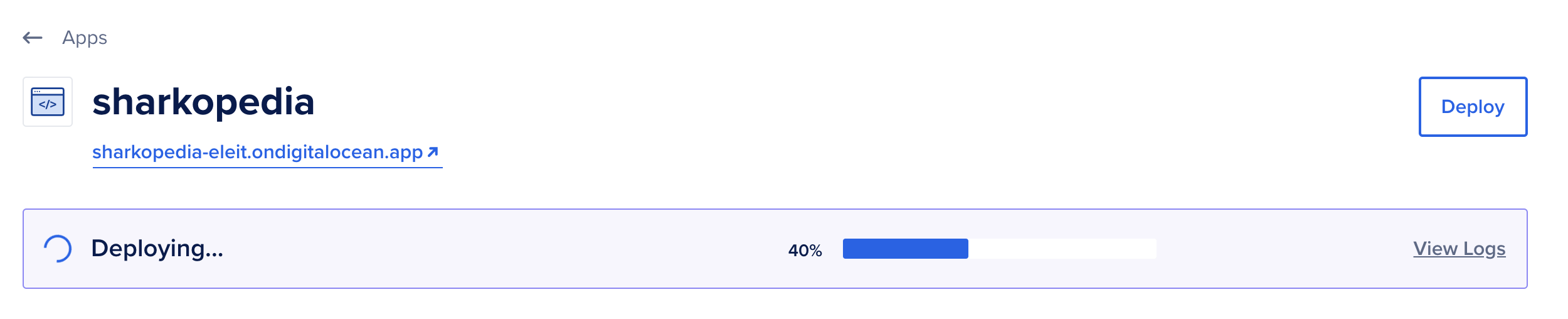 Redeploy progress
