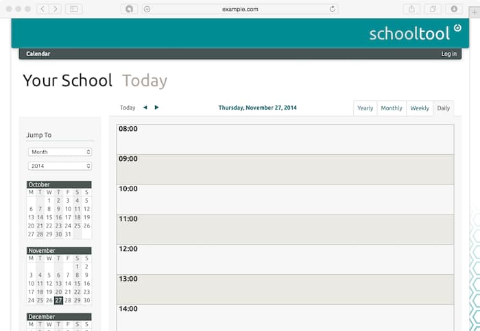 Calendar view