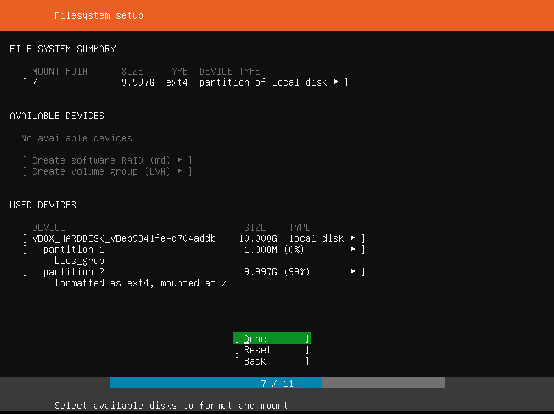 Ubuntu Filesystem Summary