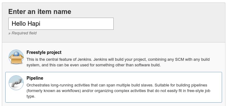 Jenkins pipeline type