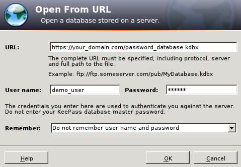 KeePass2 authentication