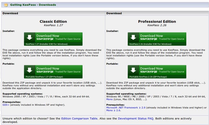 KeePass2 Windows download