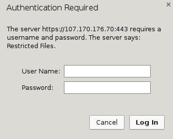 phpLDAPadmin password prompt