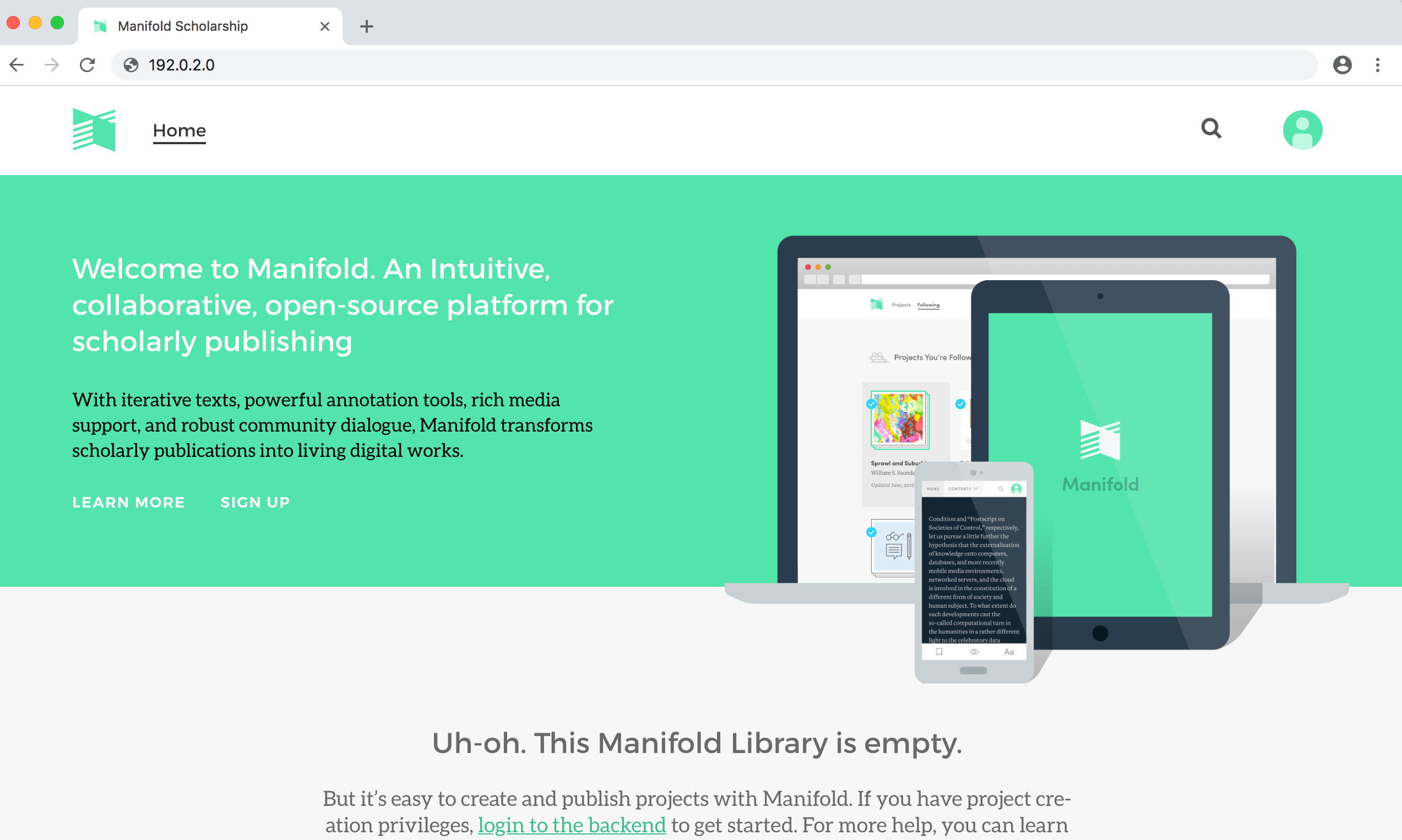 Manifold Home Page