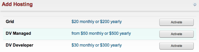 MediaTemple add hosting