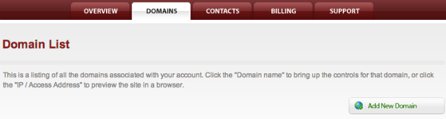 MediaTemple add new domain