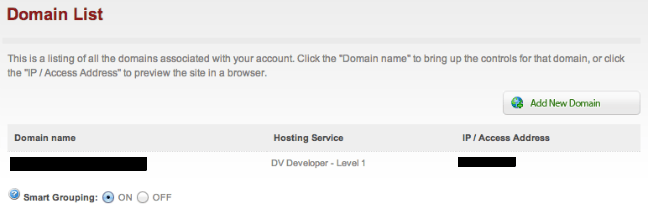 MediaTemple Domains landing page