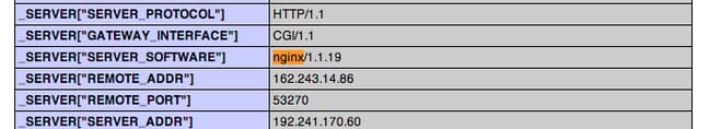 DigitalOcean Nginx server software