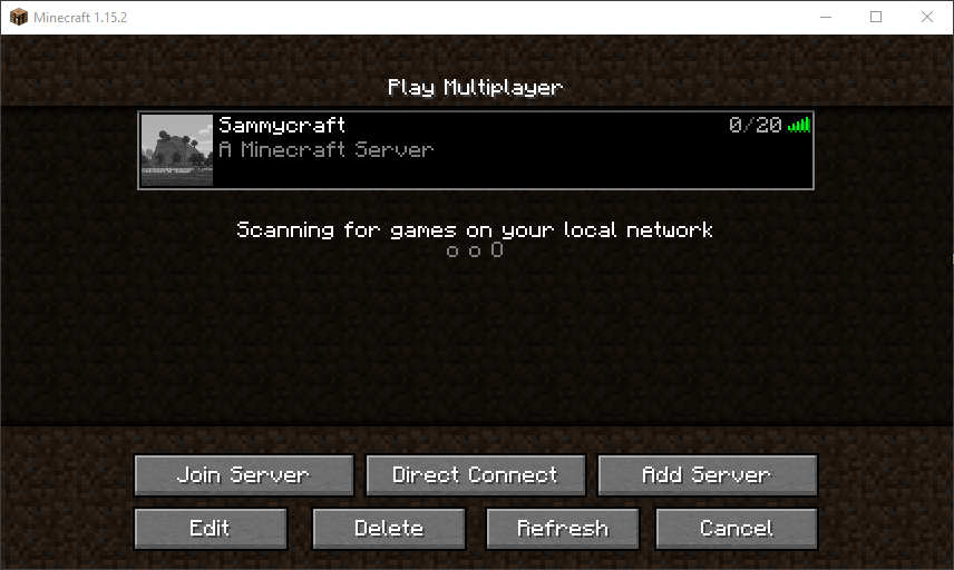Wählen Sie Ihren Server aus und klicken Sie auf Server beitreten