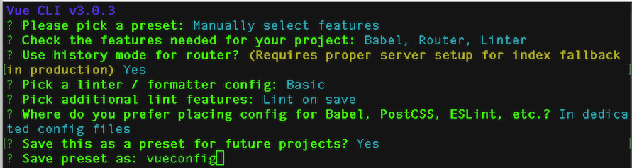 Alt Vue.js final CLI set up