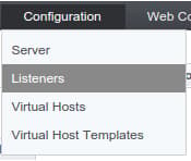 OpenLiteSpeed listeners configuration