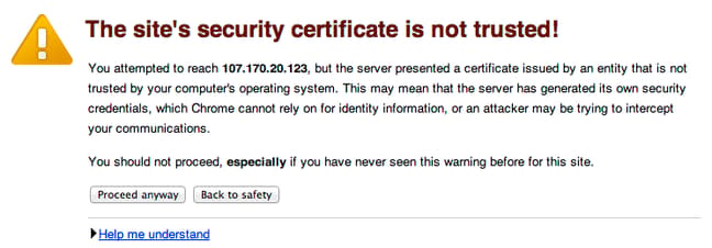 OpenVAS security warning