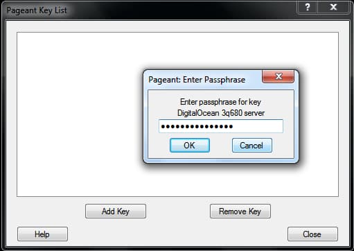 Enter your key passphrase(s)