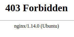 403 error