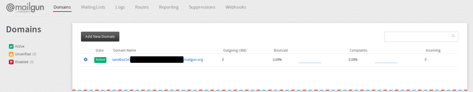 Initial Sandbox Domain