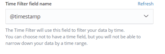 Kibana - Index Pattern Timestamp Field