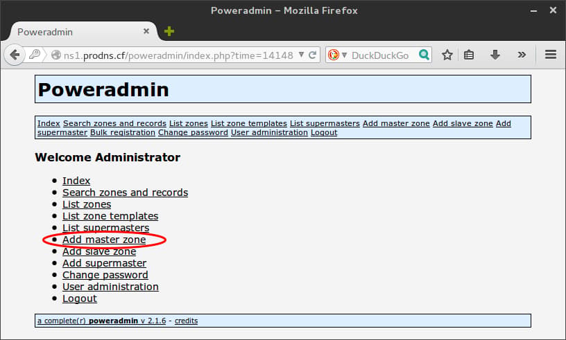 Poweradmin home page