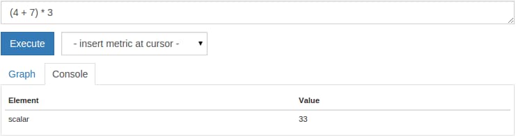Scalar arithmetic result
