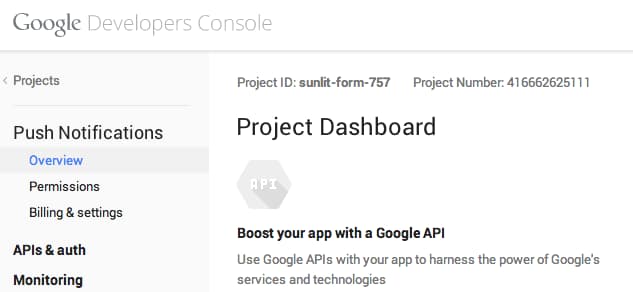 Project ID and number