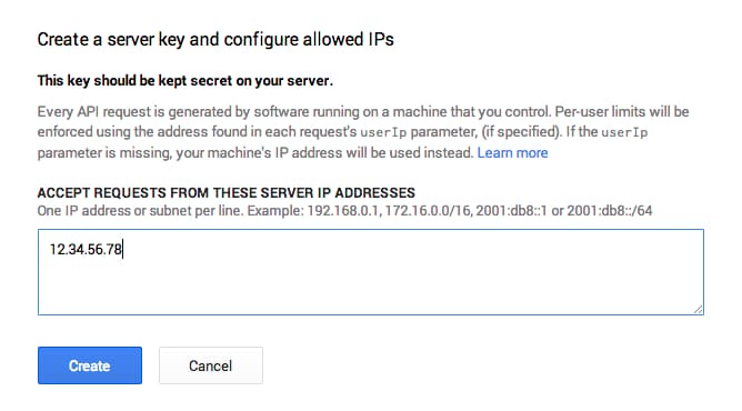 Server key IP
