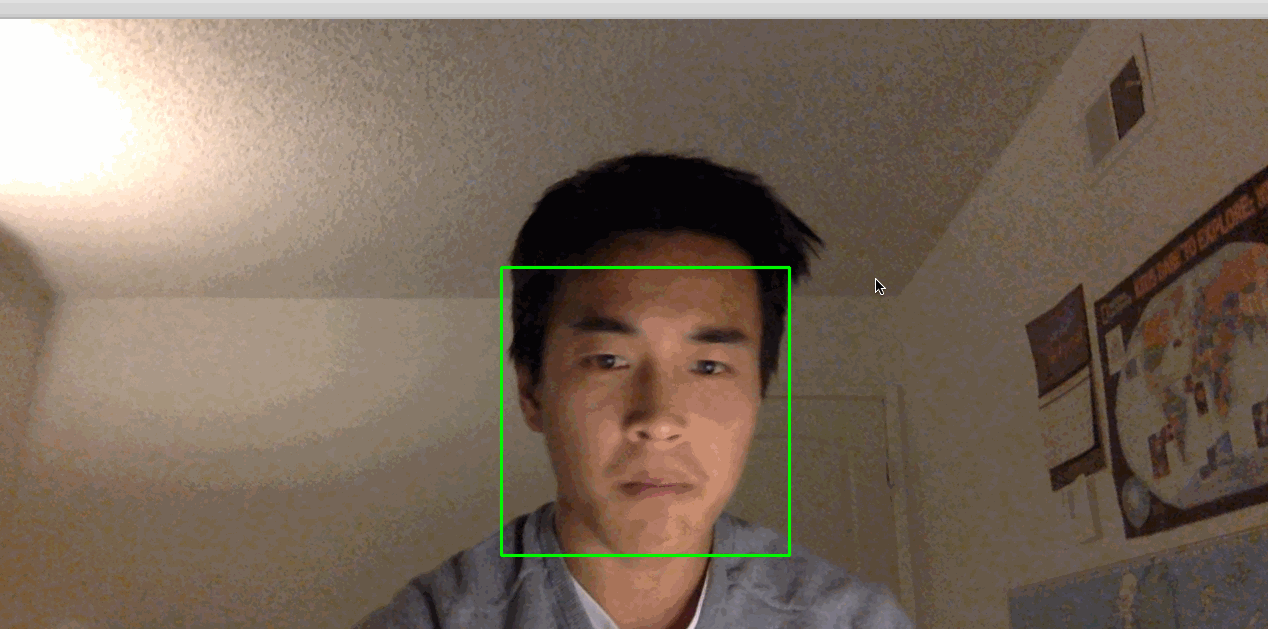 Working face detector