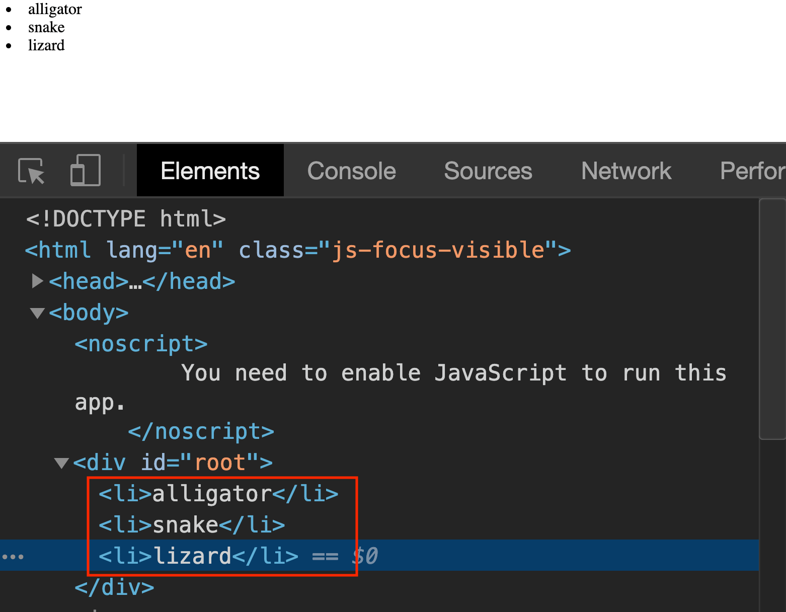 Rendu d'éléments JSX à l'intérieur d'un habillage React.Fragment