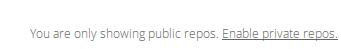 Enabling access to private repositories