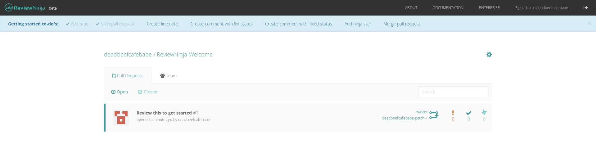 Pull Requests View