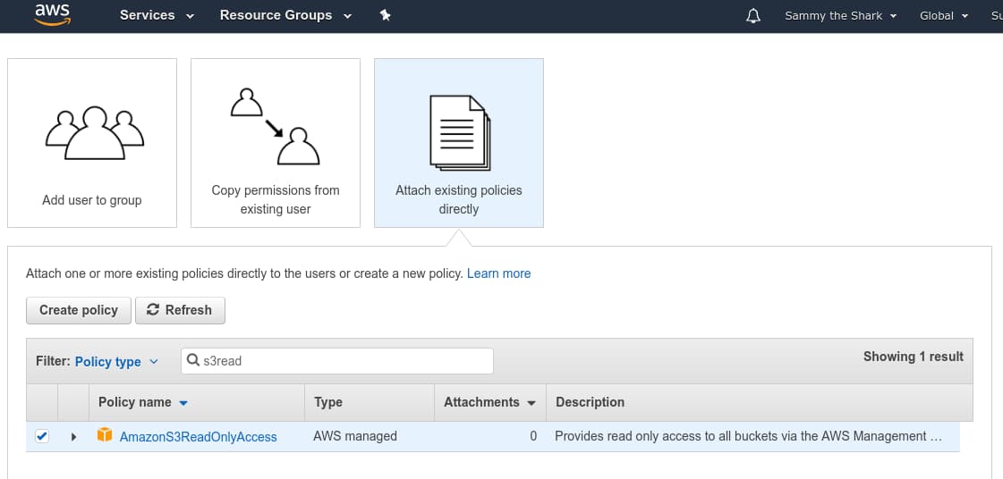 AWS S3 read access