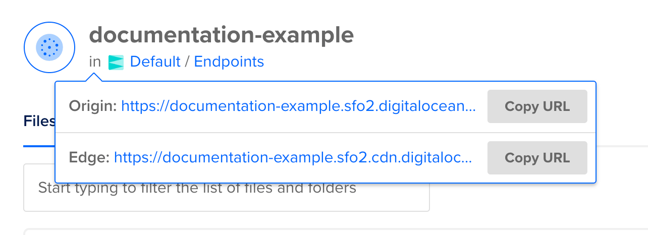 List of Space Endpoints