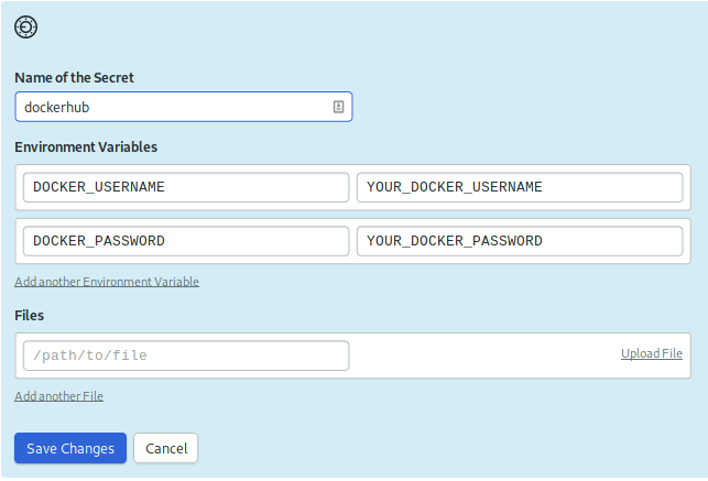 Docker Hub Secret