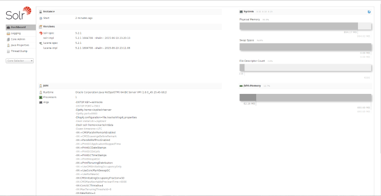 Solr Web Interface