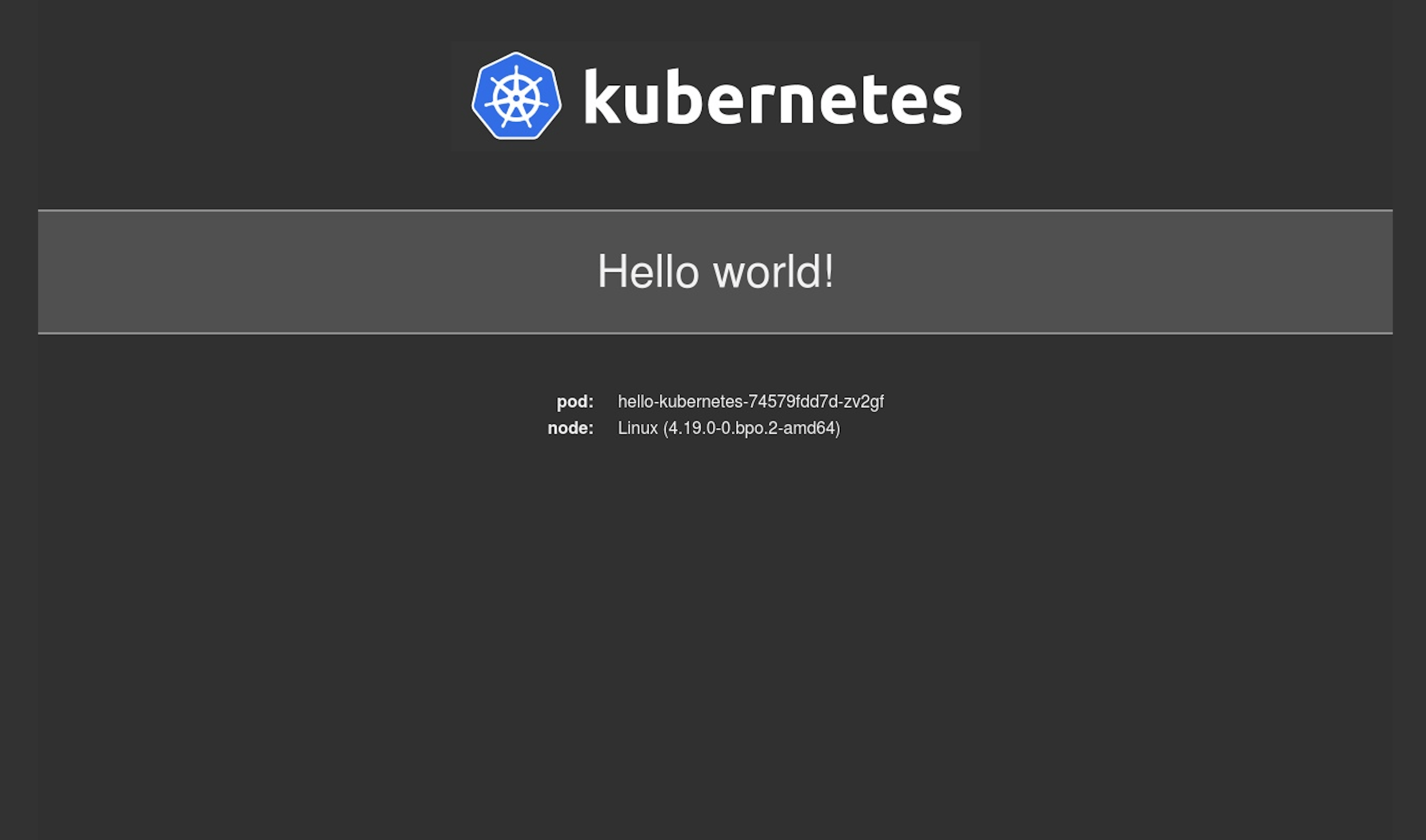 Hello World App